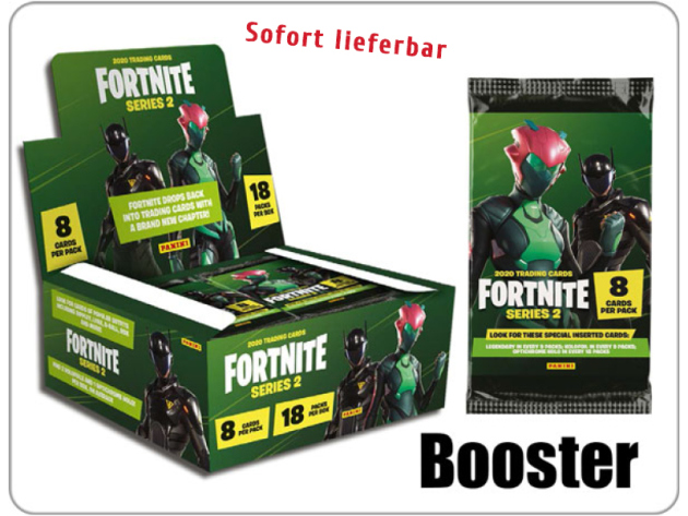 FORTNITE Serie 2 US Trading Cards - 1 Booster EVK 2,99 Euro