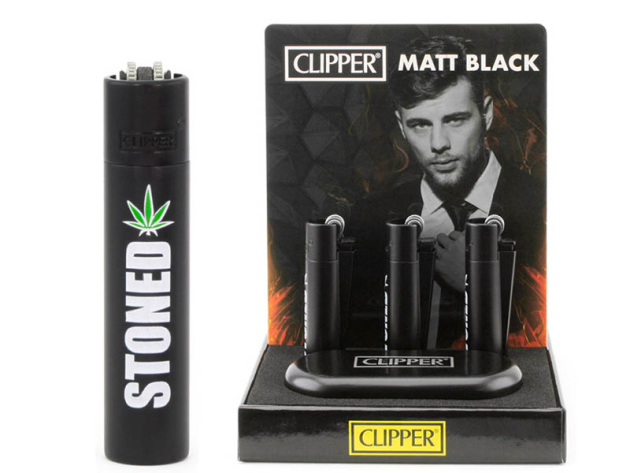 Clipper Metal AMSTERDAM STONED BLACK, 12er Display