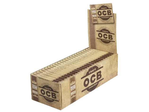 OCB kurz Craft Ungebleicht doppelt 25er Box/100 Blatt