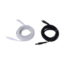 Tekmee Ladekabel USB auf USB-C,  2m, schwarz oder weiß