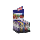 Elektrofeuerzeuge "Transparent mit farb. Gas" 50er Display