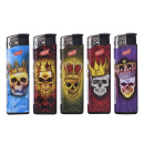 Elektrofeuerzeuge "Skull mit Krone" 50er Display