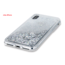 Handyhülle TPU mit flüssigem Glitzer in silber für Iphone 12/12pro