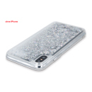 Handyhülle TPU mit flüssigem Glitzer in silber für Iphone12 mini