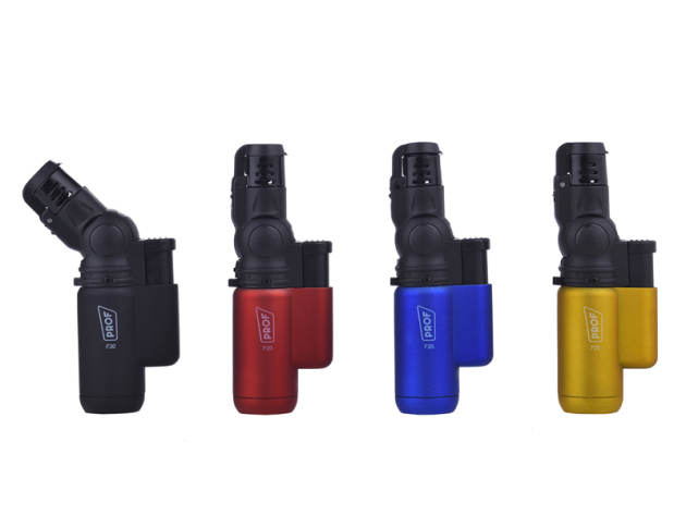 Sturmfeuerzeuge "Rotary", Rubber, Metall, Blaue Jet-Flamme, 20er Display