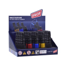 Sturmfeuerzeuge "Rotary", Rubber, Metall, Blaue Jet-Flamme, 20er Display