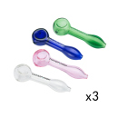 Glaspfeifen "Original" in 4 Farben sort.; 11,5cm; 12er Display