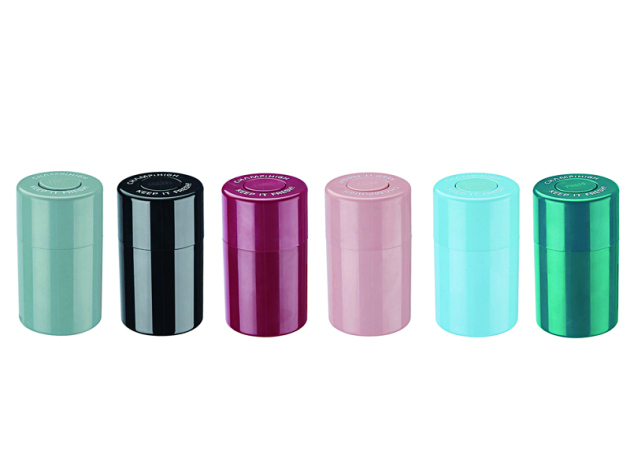 Kunststoff Storage Box Safe, Luftdicht, 6 Farben, 6.0 x 10.0cm 6er Display