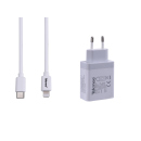 Tekmee Netzstecker 1x USB-C - inkl. Ladekabel USB-C auf Lightning, 1m, weiß
