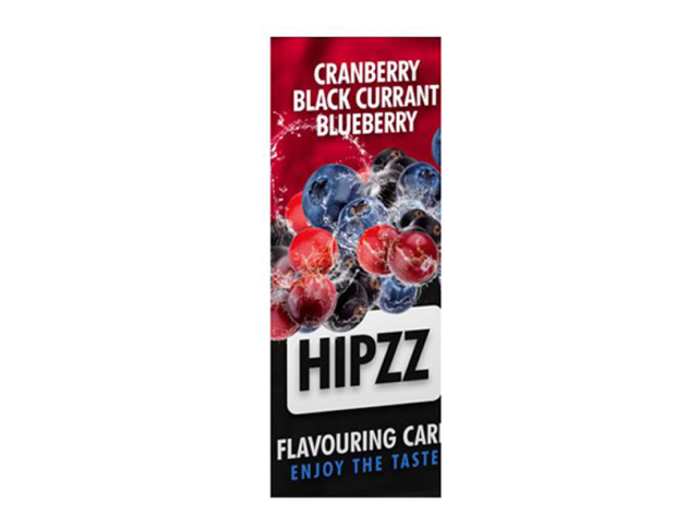 HIPZZ Cranberry Black Currant Blueberry (Cranberry, schwarze Johannisbeere, Blaubeere) Aroma Card, 20er Box