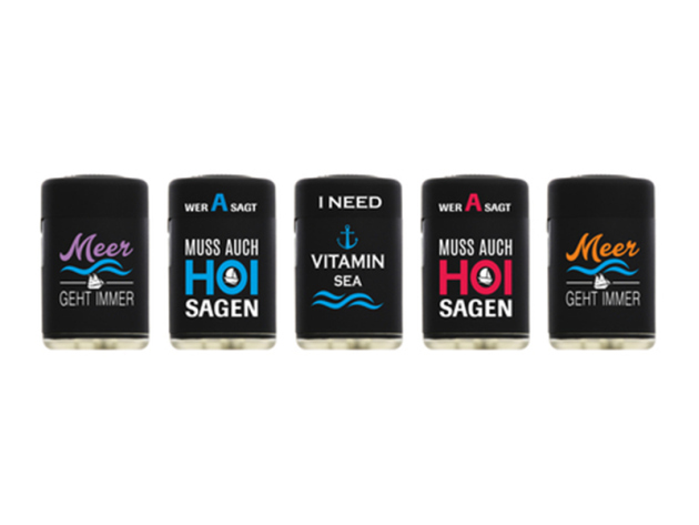 Sturmfeuerzeuge "Meer geht immer", Jetflame, 25er Display