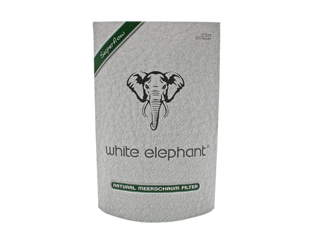 White Elephant Natur-Meerschaumfilter  Size Ø 9 mm, 250 Stück