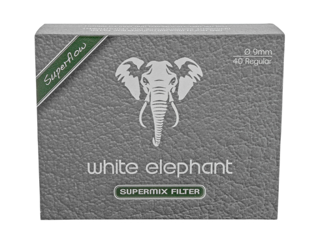 White Elephant Supermix Filter  Size Ø 9 mm, 40 Stück