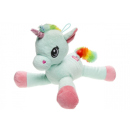Plüsch Einhorn Regenbogen, ca. 22 cm x 29 cm, 6er Display, sortiert