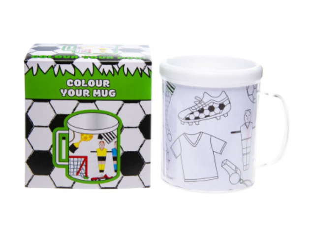 Becher zum bemalen "Fussball"