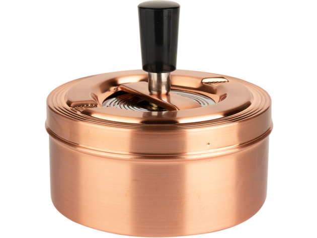 Aschenbecher Kupfer Design Copper Drehascher 12cm Durchmesser 