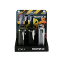 Sturmfeuerzeuge "Monza" Triple Jet-Flame;  6er Display