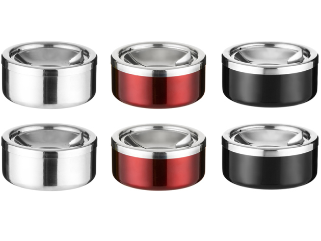 Kippascher "Metall" 11 cm, 3 Farben sort. 6er Display