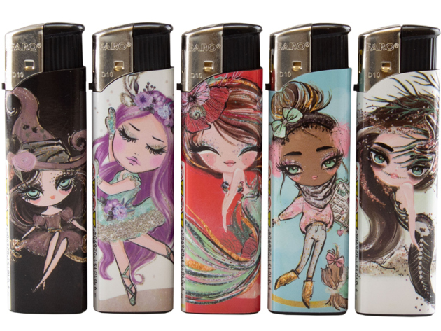 Elektrofeuerzeuge "Mermaid", 50er Display