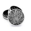 Grinder &quot;Silver Neon Leaves 3/4&quot; Metal; 3-tlg.;...