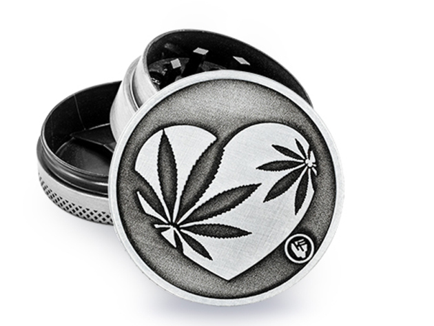 Grinder "420 Love" Metal; 3-tlg.; Ø 40 mm