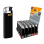 BIC Maxi Electronic Lighters "Black/Gold", 50p Display
