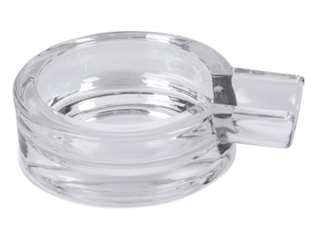 Zigarrenascher aus Glas, einzeln Ø 9 cm