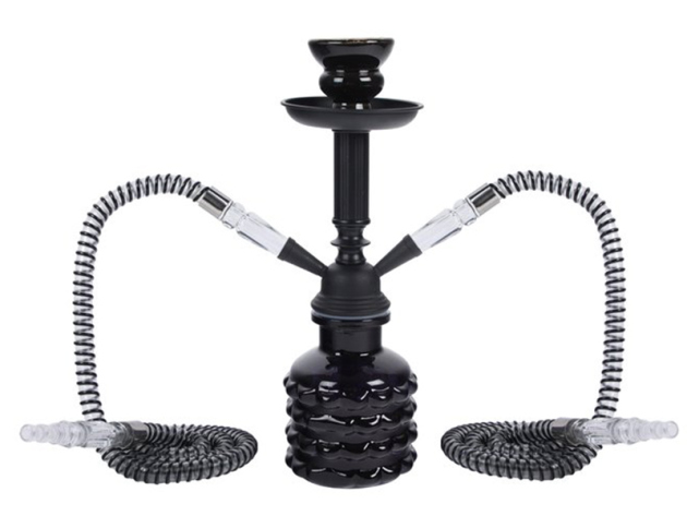 Shisha "Smarty" , schwarz, 2 Schläuche, Höhe 32 cm