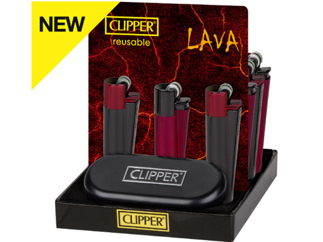 Clipper Metal Large Lava mit Geschenkboxen; 12er Display