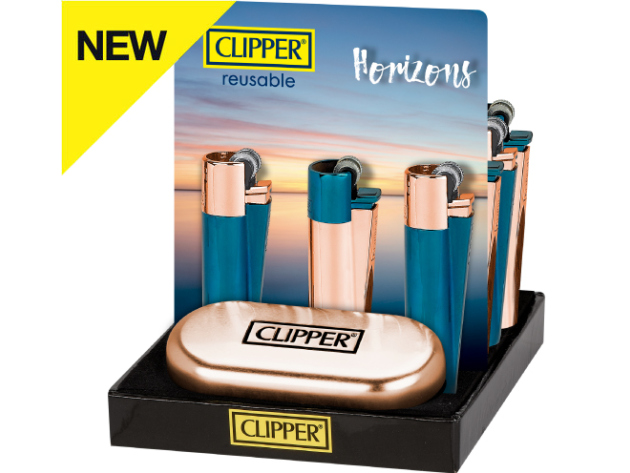 Clipper Metal Large HORIZONT mit Geschenkboxen, 12er Display
