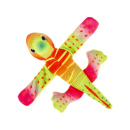 Plüsch Eidechse Klapparmband, 4-fach sortiert, einzeln