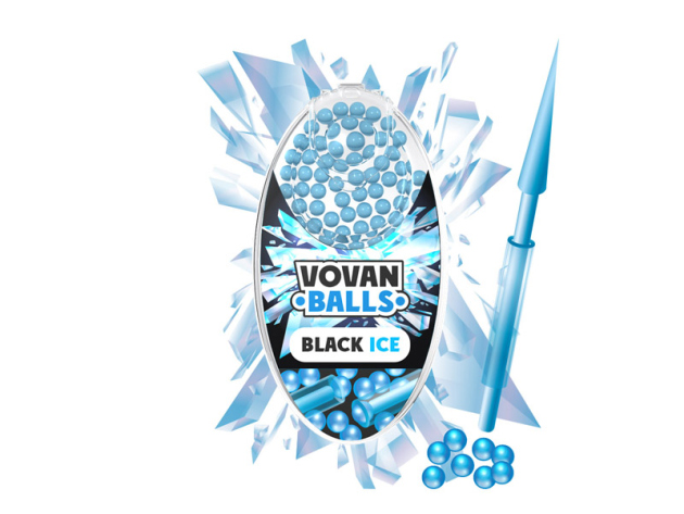 VoVan Aromaballs "Black Ice",1 Packung mit 100 Kugeln