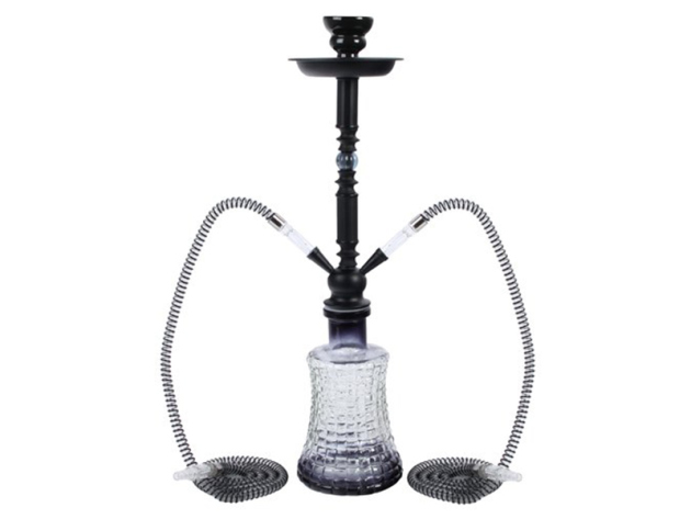 Shisha "BIG Mike" schwarz;  2 Anschlüsse; Höhe 58 cm