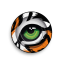 Aschenbecher "Feline Eyes Tiger" aus Metall,...