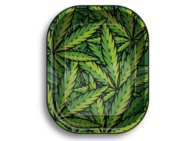 Metall Drehunterlage "Leaves 33", 18 x 14 cm