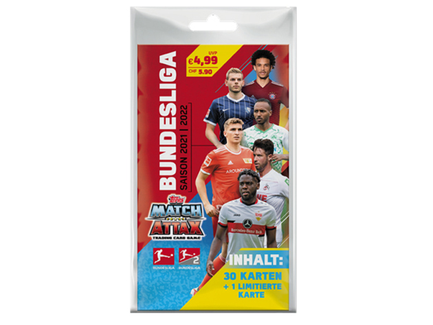 Match Attax Bundesliga 2021/2022 Blisterpack, VK 4,99 Euro