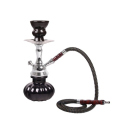 Shisha "LOTUS" schwarz, 25 cm, 1 Schlauch