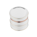 Grinder aus Porzellan; weiß, 4-tlg.; Ø 63 mm