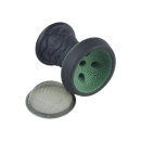 Shishakopf  "Luna" mit Einlegesieb, dunkelgrün