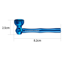 Handpfeifen "Mini Alu" Metall, 8,5cm; 24er Display