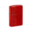 Zippo Feuerzeug - Red Metallic Logo Design
