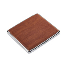 Zigarettenetui "Wooden" für 20 Zig., mit Gummiband, 12er Display