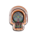 Glasaschenbecher "Skull" 9,5 x 7 cm, 6er Display
