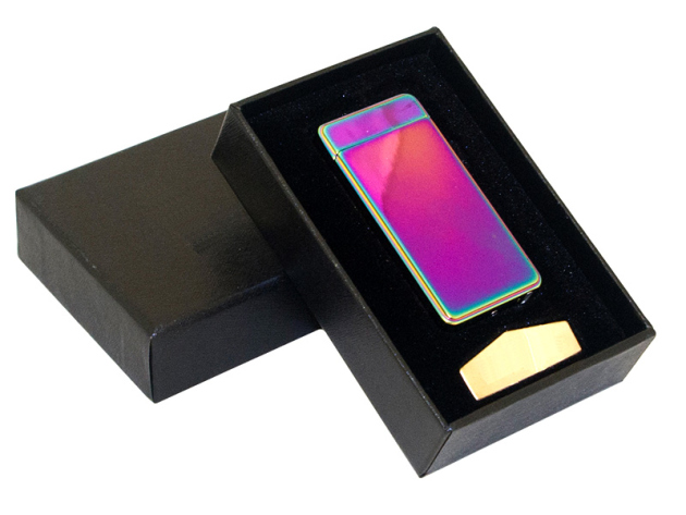 USB-Feuerzeug mit Lichtbogen Rainbow und Geschenkbox