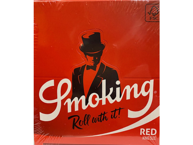 Smoking King Size Red 25 Hefte je 33 Blatt