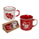 Becher - Set  "Love / You & Me" mit Herz, 2er Pack