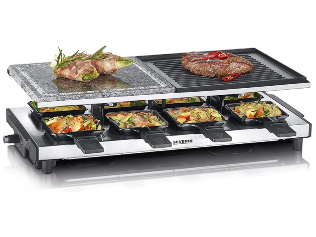 SEVERIN Raclette-Grill mit Naturgrillstein und Grillplatte, UVP: 84,99 Euro