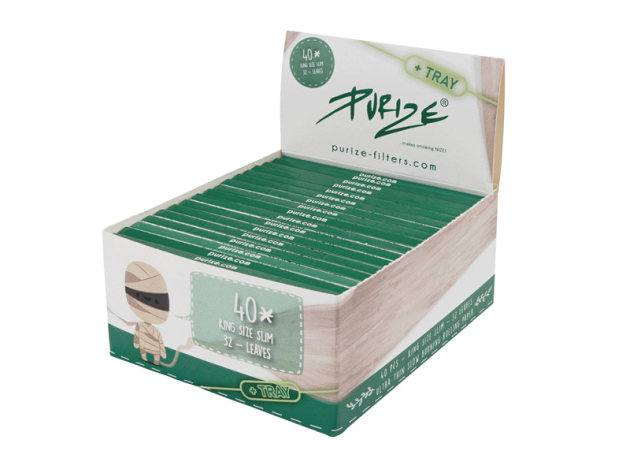 PURIZE Brown, 40er Pack., King Size Slim, Papers