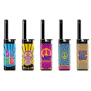 Stabfeuerzeuge Mini &quot;Hippy Love&quot; 25er Display