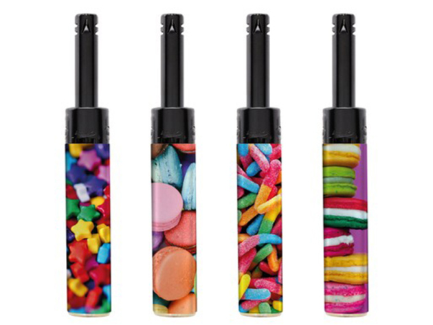 Stabfeuerzeuge Mini "Candy" 24er Display